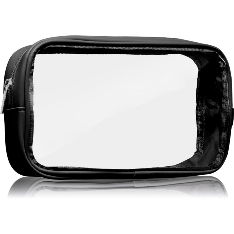 Notino Travel Collection Medium Clear Organizer átlátszó kozmetikai táska M Black 24x12
