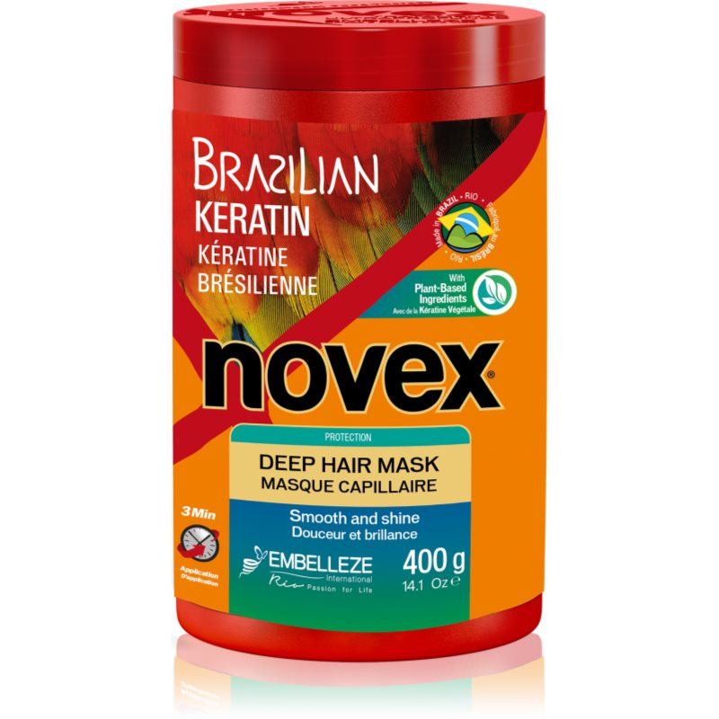 Novex Brazilian Keratin helyreállító hajpakolás töredezett