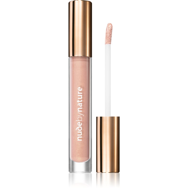 Nude by Nature Moisture Infusion tündöklő ajakfény árnyalat 02 Peach Nude 3