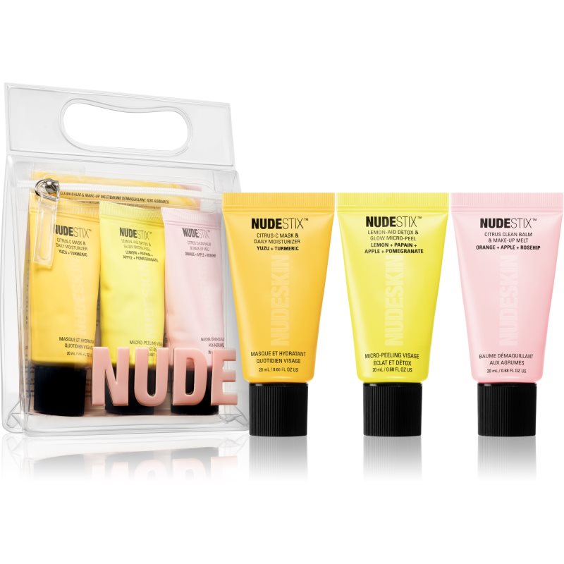 Nudestix Nudeskin 3-Step: Citrus Renew Set utazási készlet az arcra-Ár
