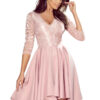 Numoco lace neckline dress