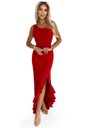 Numoco women's long one-shoulder dress