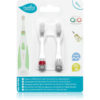Nuvita Sonic Clean&Care Replacement Brush Heads tartalék fejek a szónikus elemes fogkeféhez újszülötteknek Sonic Clean&Care Medium Red/White 2 db