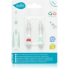 Nuvita Sonic Clean&Care Replacement Brush Heads tartalék fejek a szónikus elemes fogkeféhez újszülötteknek Sonic Clean&Care Small Red/Green 3 m+ 2 db-Ár