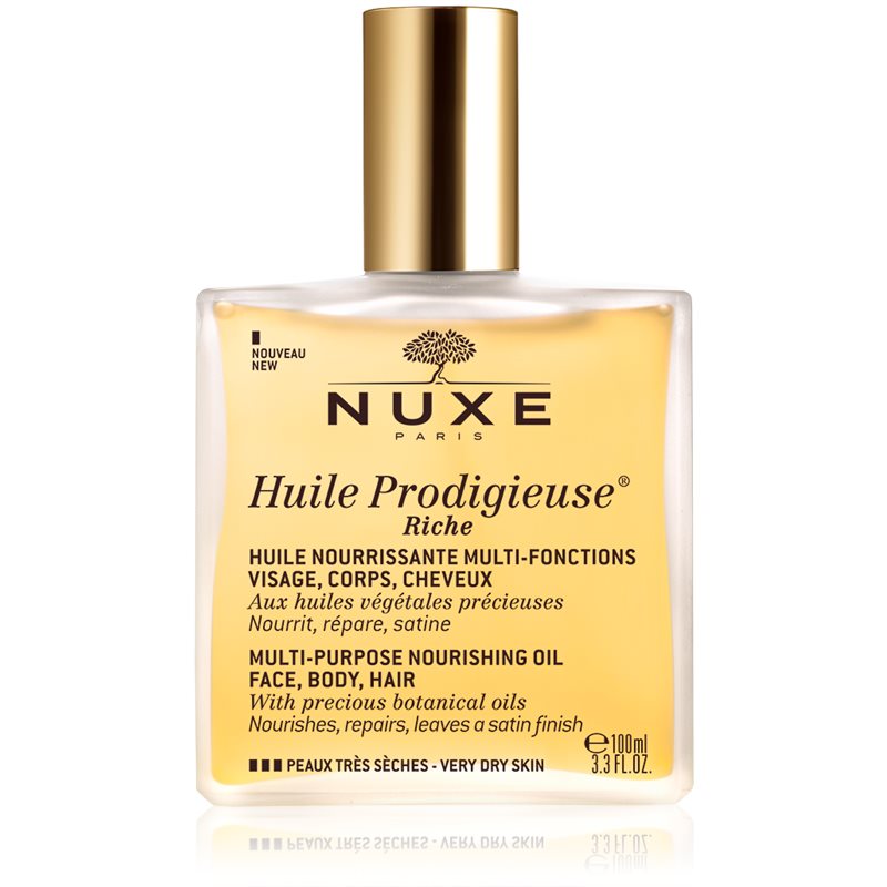 Nuxe Huile Prodigieuse Riche multifunkciós száraz olaj a nagyon száraz bőrre 100 ml-Eredeti