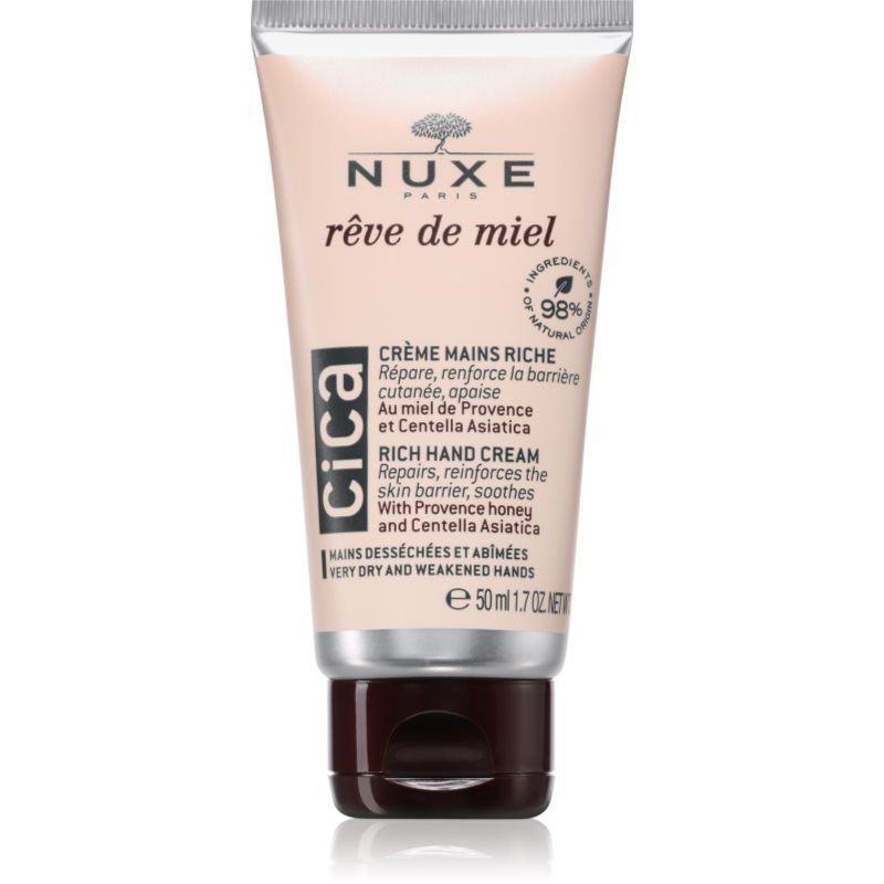 Nuxe Rêve de Miel Cica Rich Hand Cream tápláló krém kézre 50 ml-ár