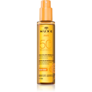 Nuxe Sun Face and Body Tanning Sun Oil napolaj arcra és testre SPF 50 150 ml-ár