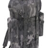 Nylon Military Backpack Grey Camo