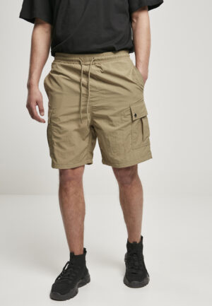 Nylon khaki cargo shorts Nylon khaki cargo shorts