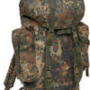 Nylon military backpack flecktarn