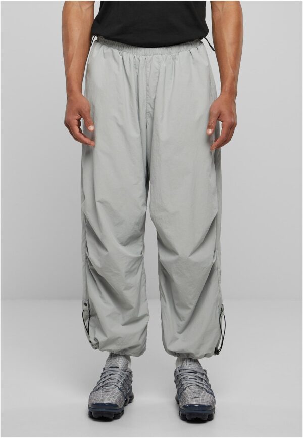 Nylon parachute pants made of light asphalt