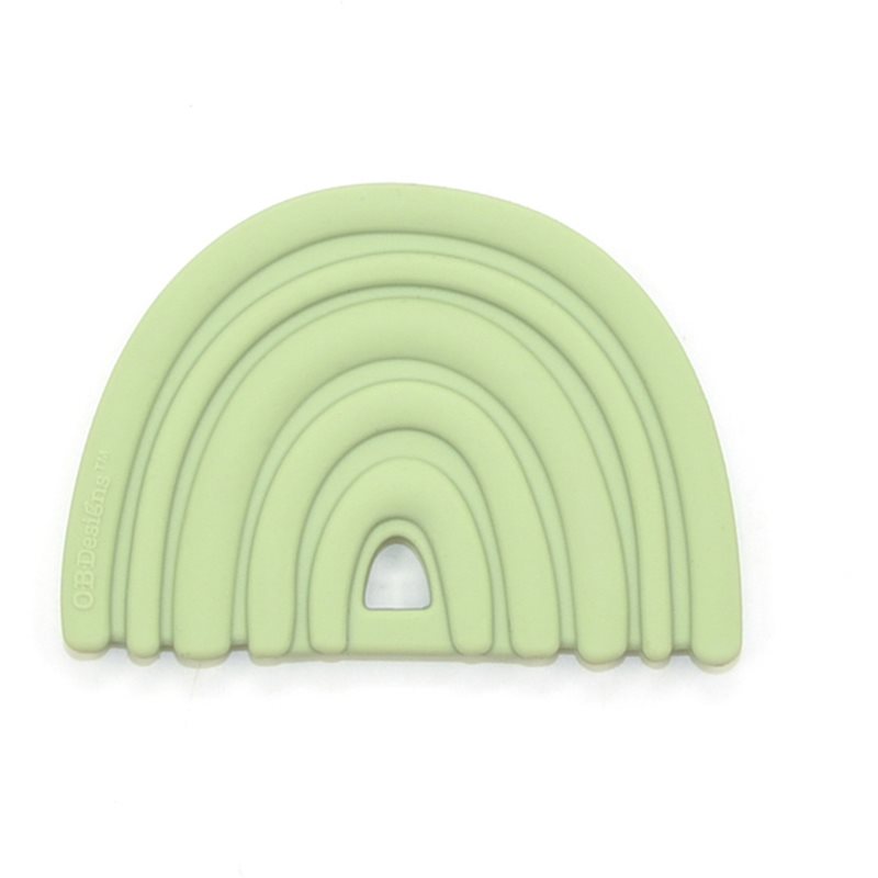 O.B Designs Rainbow Teether rágóka Green 3m+ 1 db-Ár
