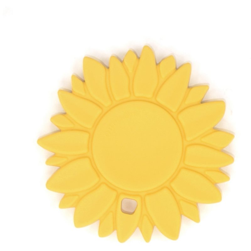 O.B Designs Sunflower Teether rágóka Lemon 3m+ 1 db-Ár