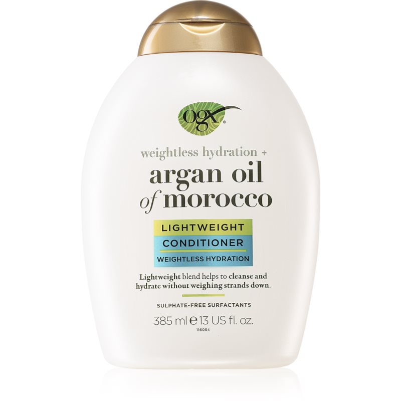 OGX Argan Oil Of Morocco Lightweight Conditioner könnyű kondicionáló a hidratálásért és a fényért 385 ml-ár