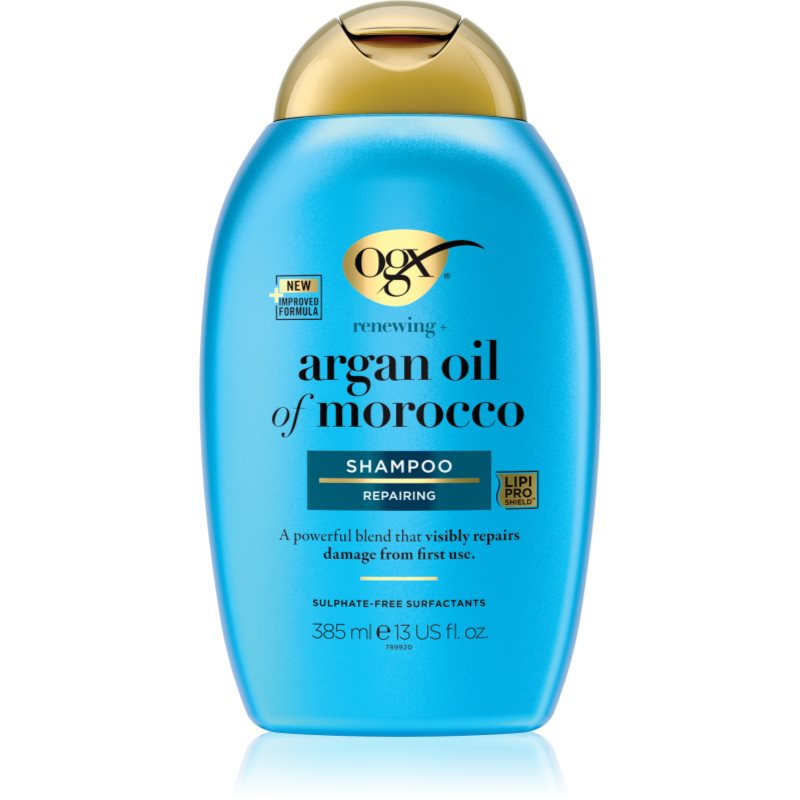 OGX Argan Oil Of Morocco megújító sampon a fénylő és selymes hajért 385 ml-Ár