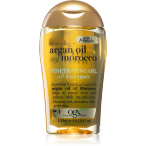 OGX Argan Oil Of Morocco tápláló olaj a fénylő és selymes hajért 100 ml-Ár