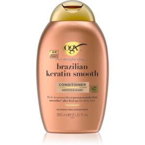 OGX Brazilian Keratin Smooth kisimító kondicionáló a fénylő és selymes hajért 385 ml-Ár