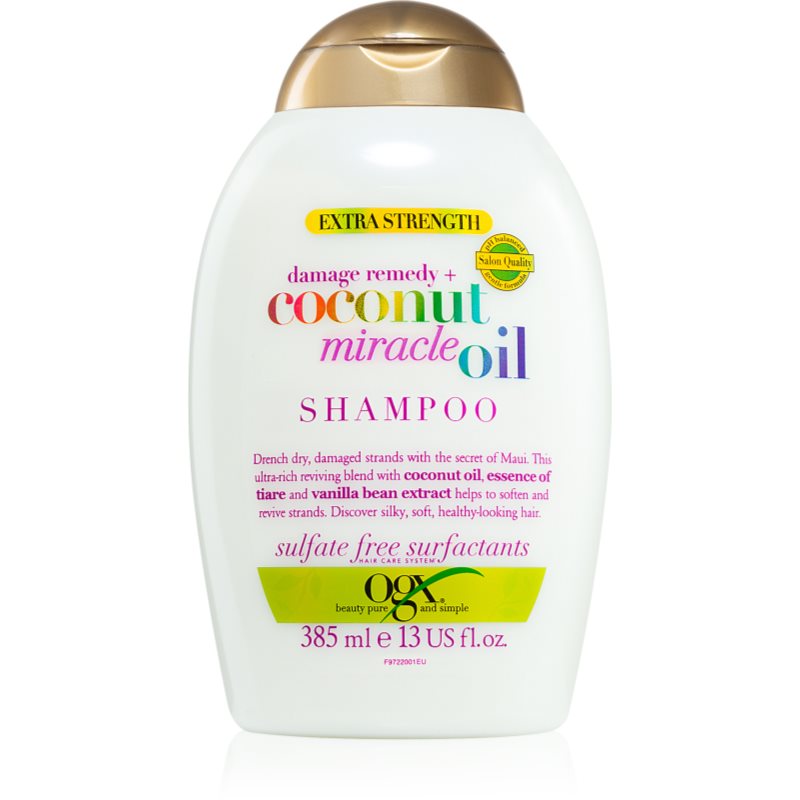 OGX Coconut Miracle Oil hajerősítő sampon a sérült hajra kókuszolajjal 385 ml-Ár