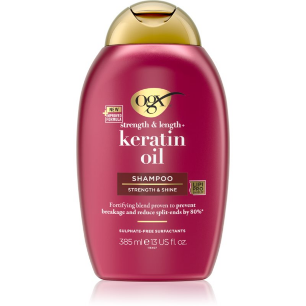 OGX Keratin Oil erősítő sampon keratinnal és argán olajjal 385 ml-Ár
