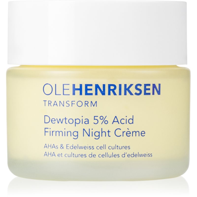 OLEHENRIKSEN Transform Dewtopia 5% Acid Firming Night Crème feszesítő éjszakai krém A.H.A.-val (Alpha Hydroxy Acids) 50 ml-ár