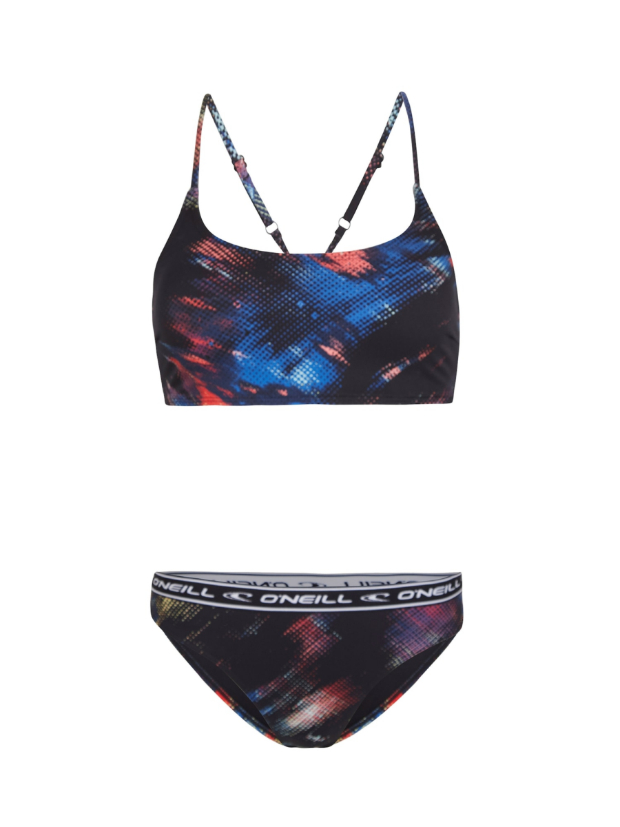 O'NEILL Sport bikini  kék / sötét narancssárga / fekete / fehér-Hungary