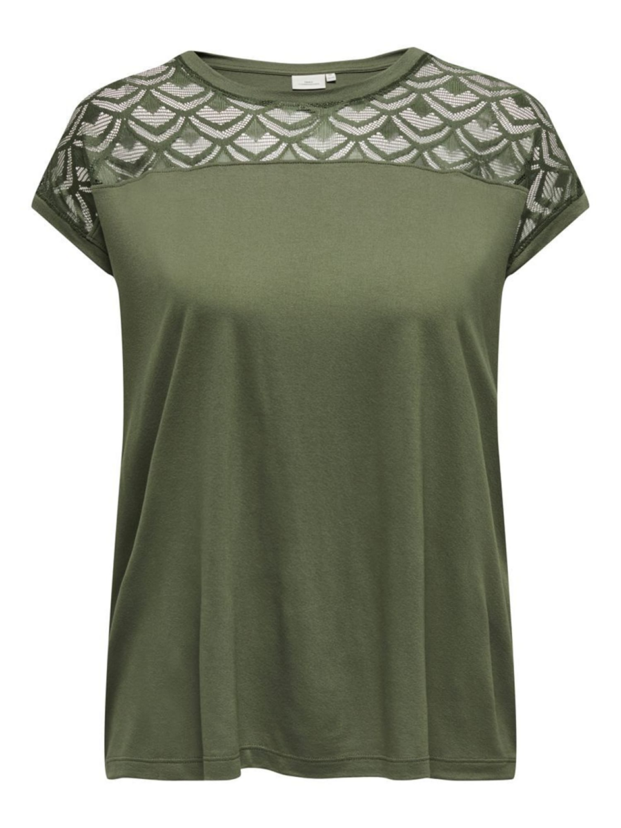ONLY Carmakoma Póló 'CARFLAKE'  khaki-Hungary