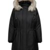 ONLY Carmakoma Téli parka 'CARIrena'  fekete-hu