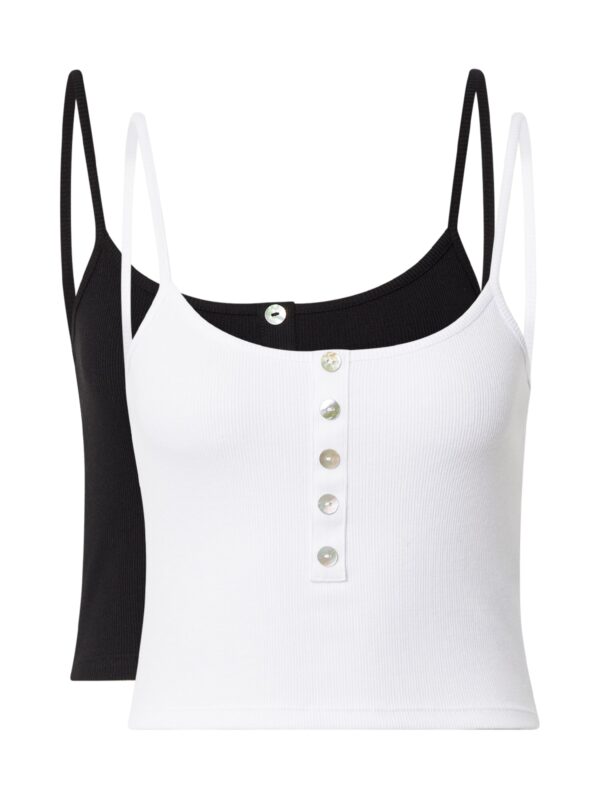 ONLY Top 'Nessa'  fekete / fehér-hu