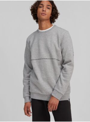 ONeill Grey men's patterned sweatshirt O'Neill Base Camp - Men's ONeill Grey men's patterned sweatshirt O'Neill Base Camp - Men's