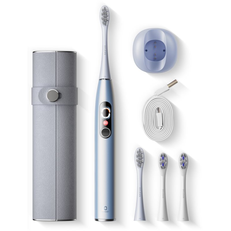 Oclean X Pro Digital sonic fogkefe + tartalék fej Silver-Ár