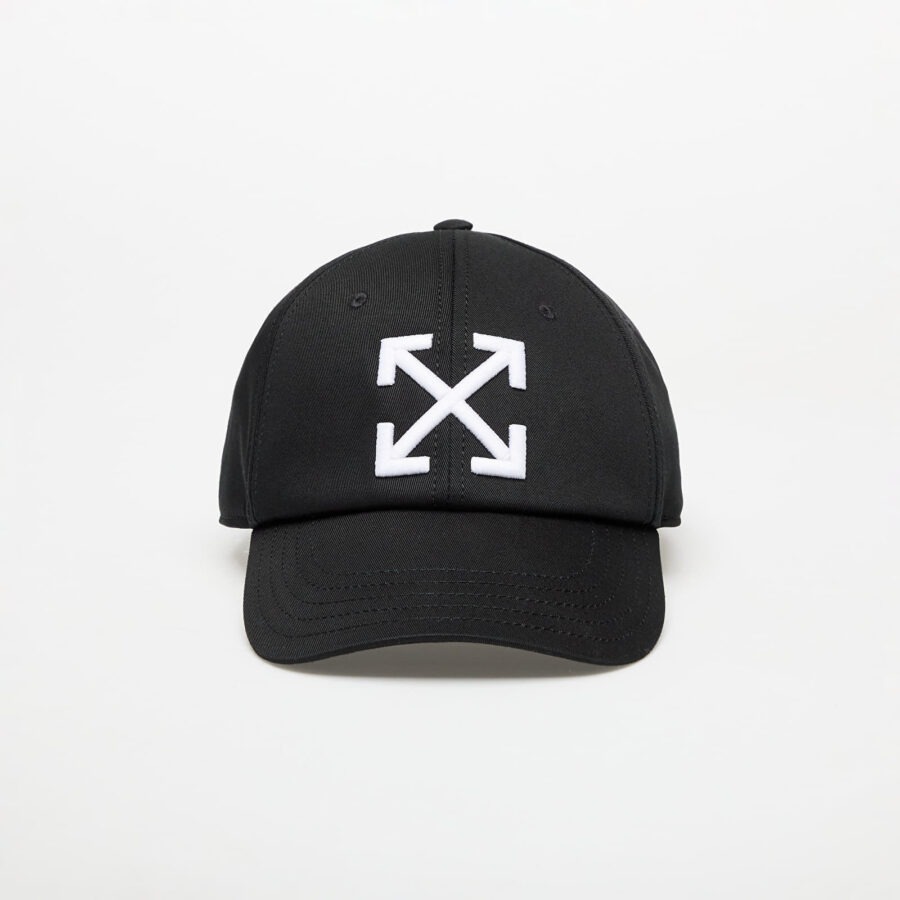 Off-White Arrow Drill Baseball Cap Black/ White Universal-alacsony-ár