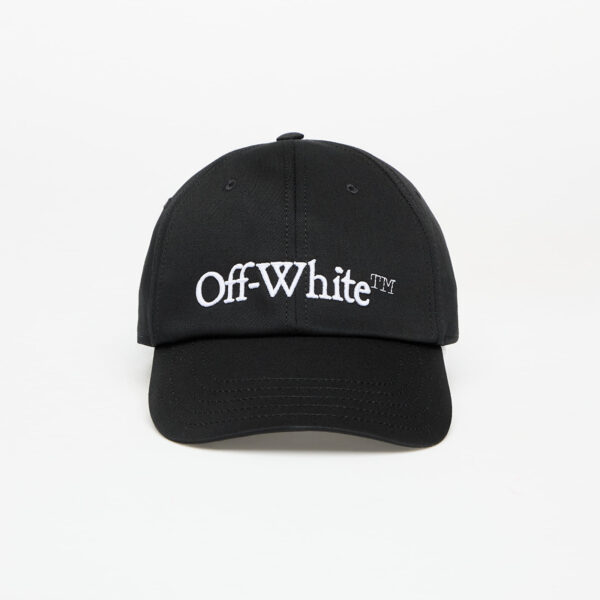 Off-White Drill Bookish Baseball Cap Black/ White Universal-alacsony-ár