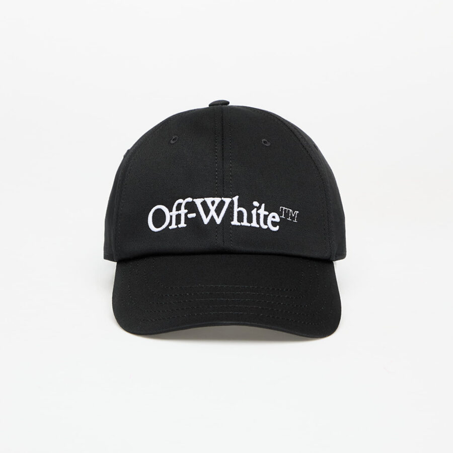 Off-White Drill Bookish Baseball Cap Black/ White Universal-alacsony-ár