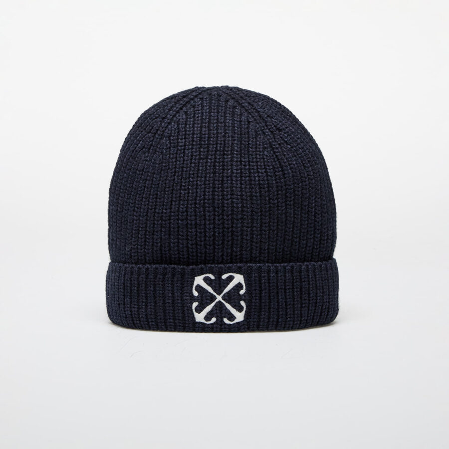 Off-White Kids Arrow Beanie Navy Blue/ Off White I-alacsony-ár