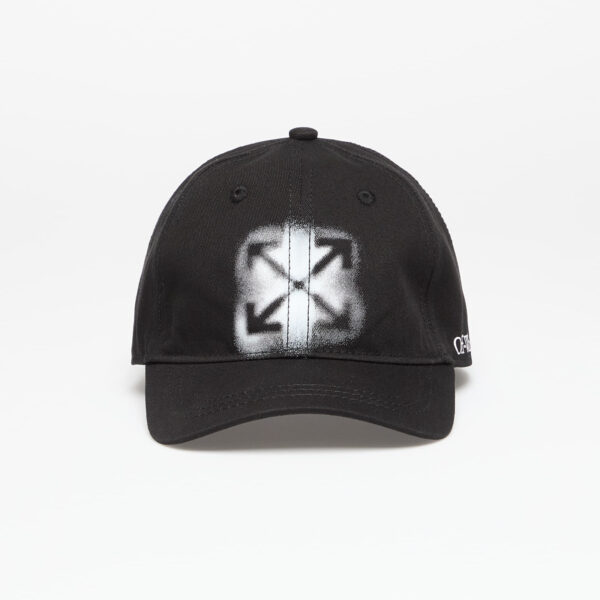 Off-White Kids Arrow Spray Baseball Cap Black/ White II-alacsony-ár