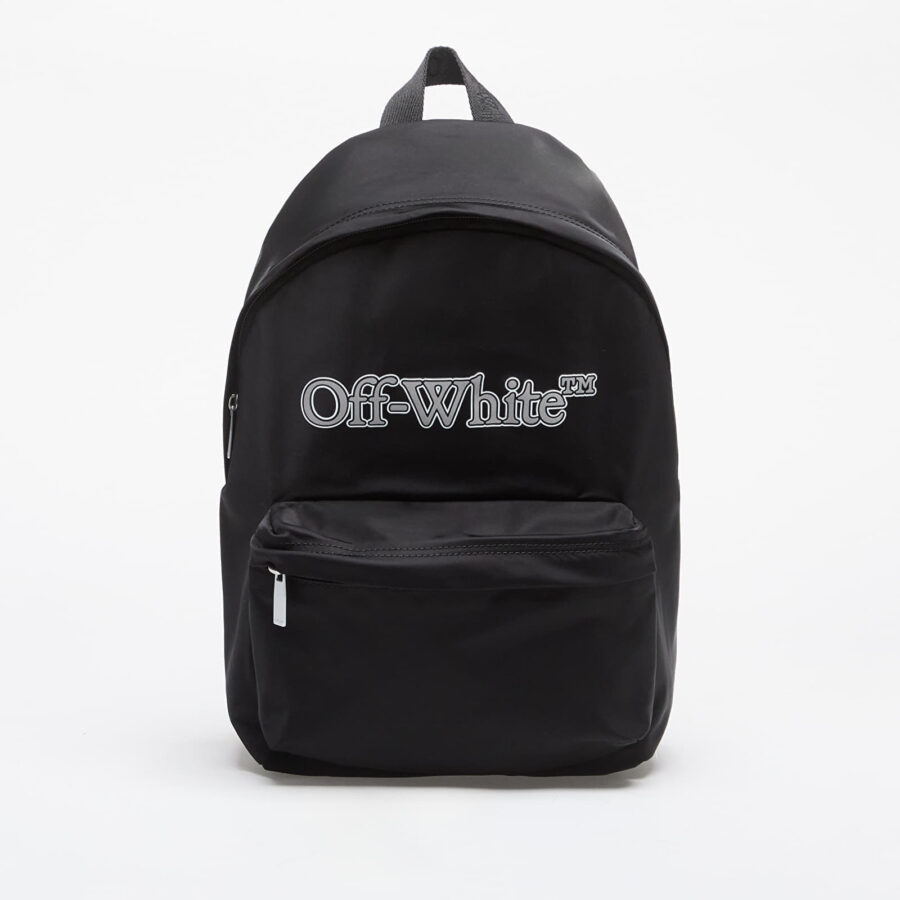 Off-White Kids Big Bookish Backpack Black/ Reflective Universal-alacsony-ár