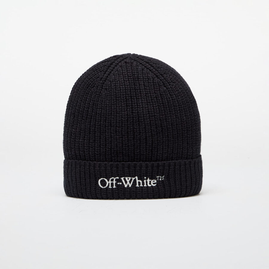 Off-White Kids Bookish Beanie Black/ Off White II-alacsony-ár