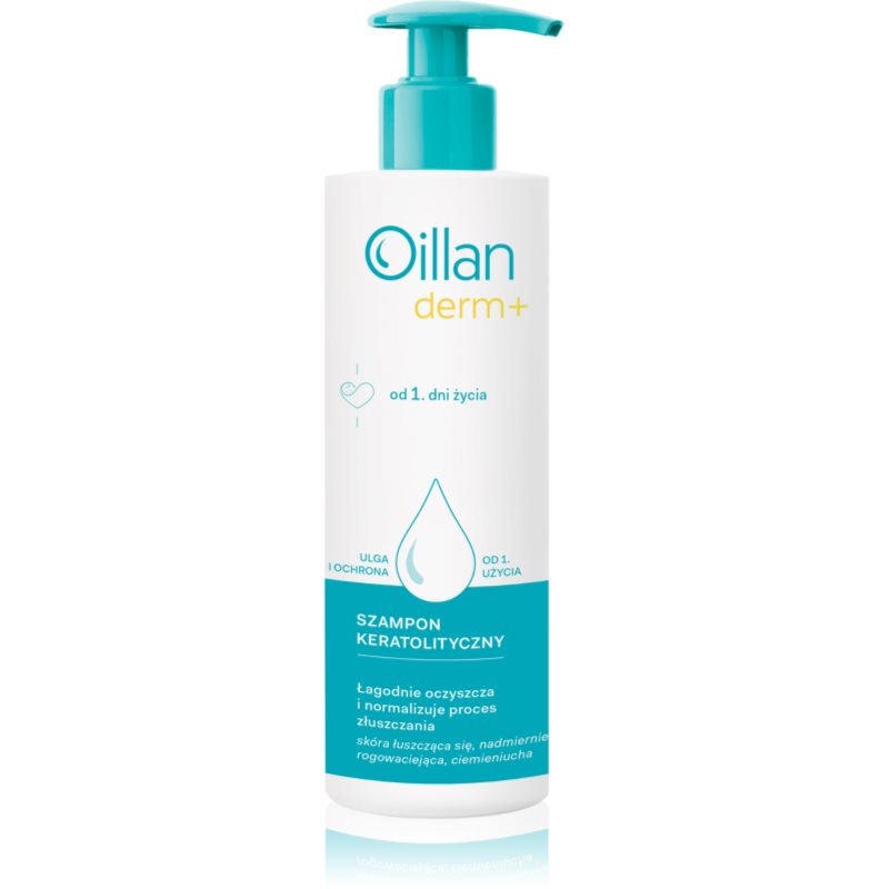 Oillan Derm+ Ceratolytic Shampoo keratolizáló bőrgyógyászati sampon gyermekeknek születéstől kezdődően 180 ml-Ár
