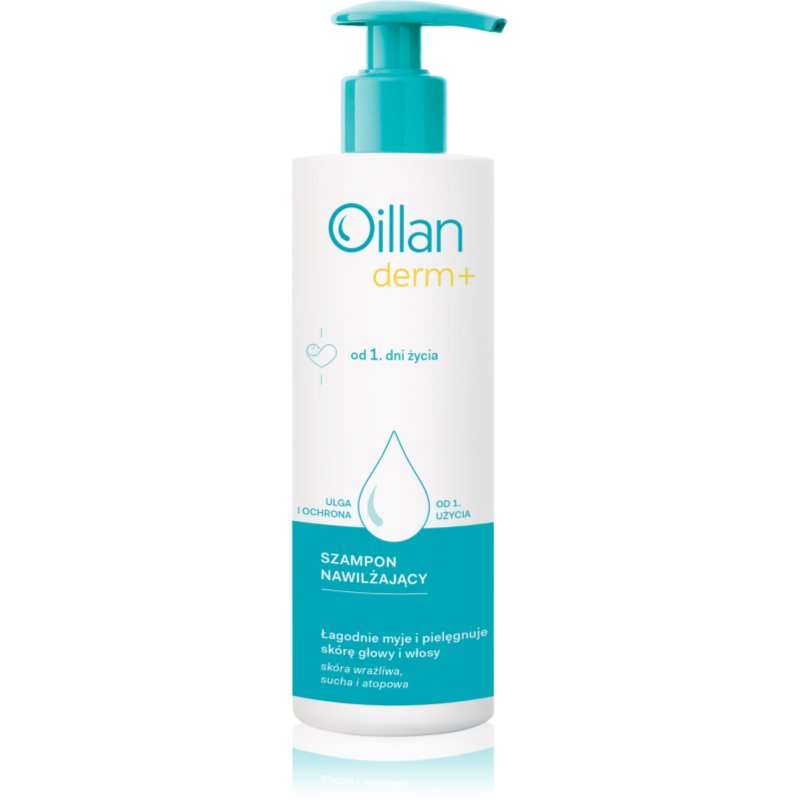 Oillan Derm+ Moisturizing Shampoo bőrgyógyászati sampon gyermekeknek születéstől kezdődően 180 ml-Ár