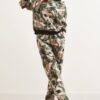 Olalook Women's Batik Leopard Basic Tracksuit