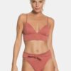 Old Pink Patterned Two Piece Swimwear Roxy - Women