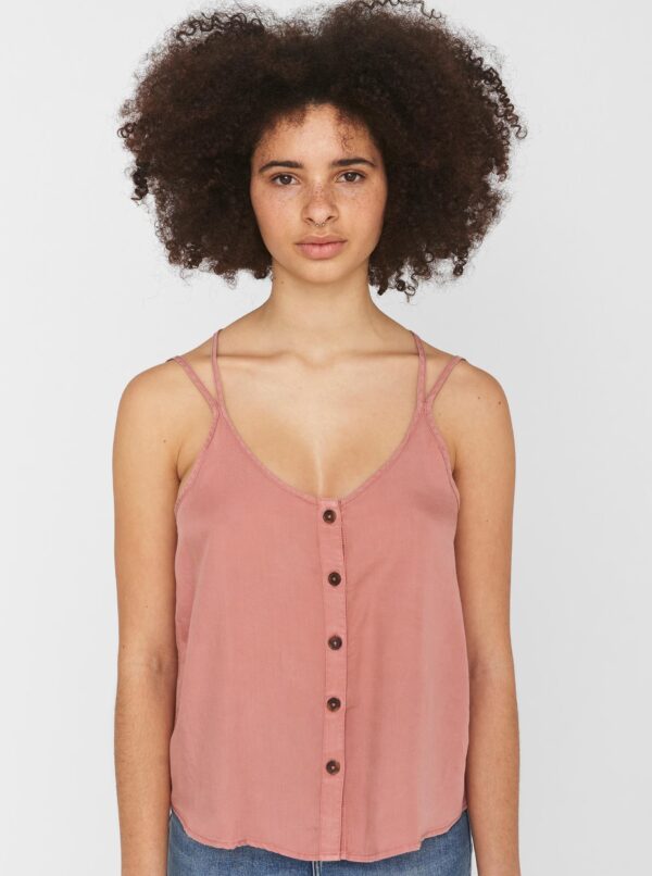 Old Rose Top with Buttons Noisy May Maisie - Women's