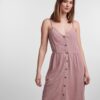 Old Rose Women's Dress with Linen Blend Pieces Vinsty - Women's