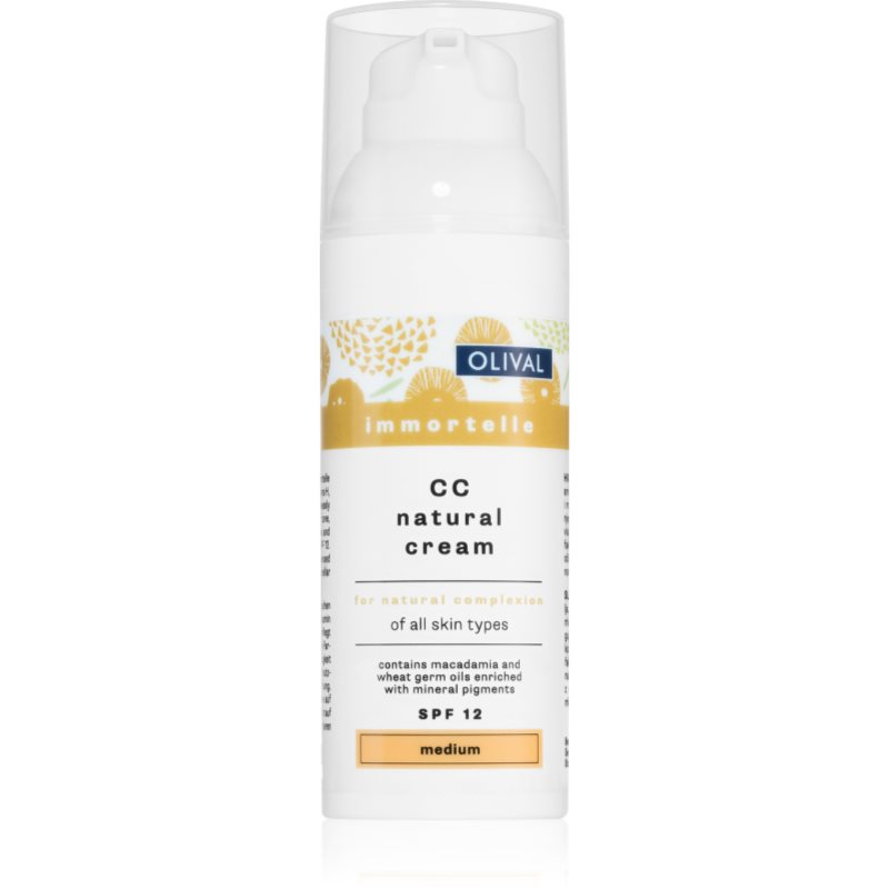 Olival Immortelle Natural hidratáló CC krém SPF 12 árnyalat Medium 50 ml-Ár