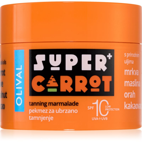 Olival SUPER Carrot Tanning Jam készítmény a napbarnítottság felgyorsítására és meghosszabbítására SPF 10 100 ml-Ár