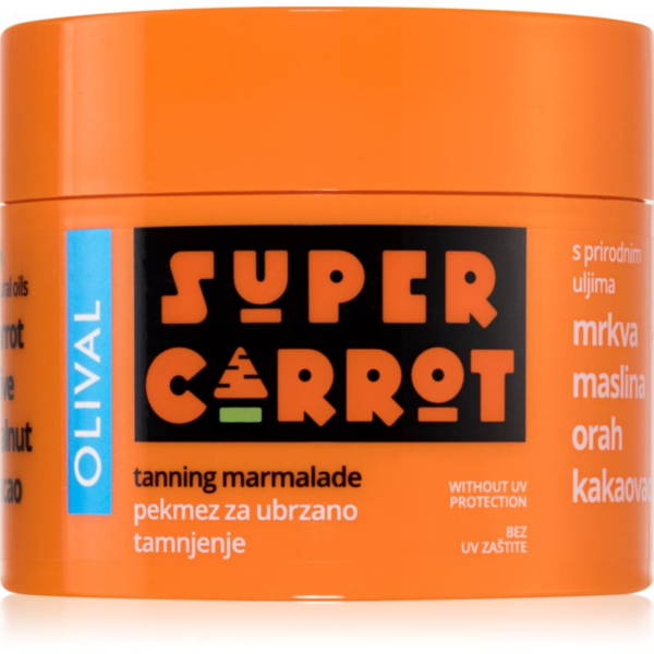 Olival SUPER Carrot Tanning Jam készítmény a napbarnítottság felgyorsítására és meghosszabbítására védőfaktor nélkül 100 ml-Ár