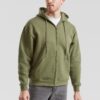 Olive Men's Hoodie Premium Fruit of the Loom