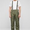 Olive Thermal Dungarees