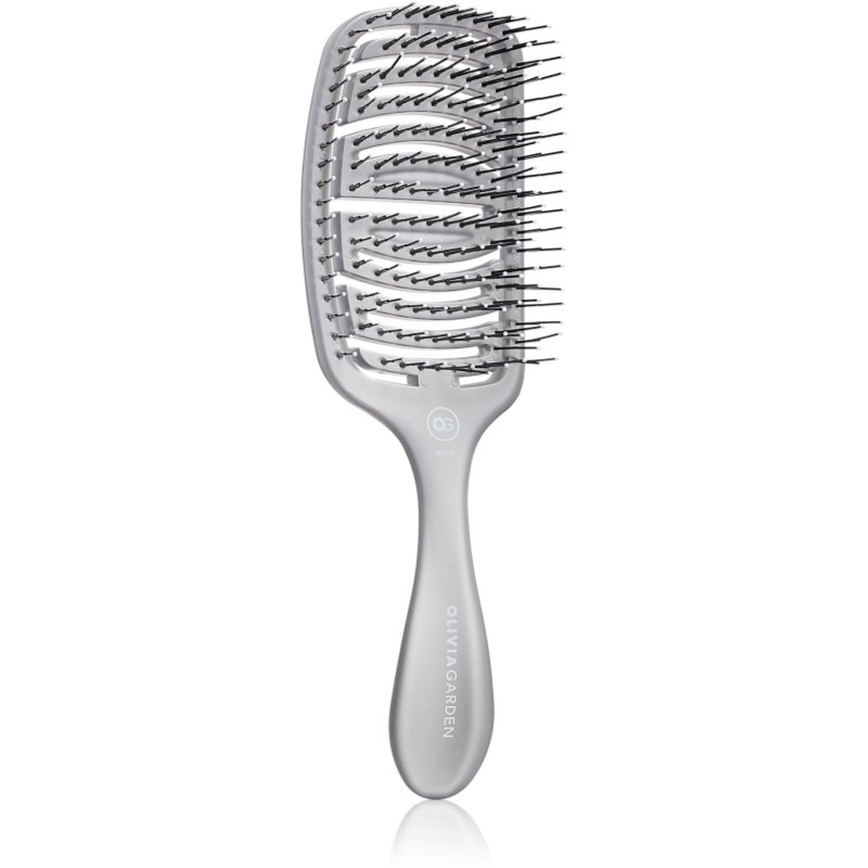 Olivia Garden ESSENTIAL CARE FLEX Medium Hair Bristles hajkefe Ice Grey 1 db-Ár