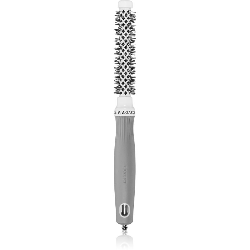 Olivia Garden Expert Shine Wavy Bristles White&Grey hajkefe průměr 15 mm 1 db-Ár